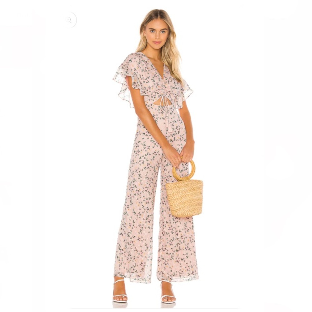 TULAROSA Floral Darla Jumpsuit in Pink